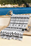 Ethnic Bohemian Geometric Beach Towel - Black and White Minimalist Modern Quick-Dry Microfiber Towel - 6