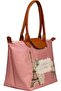 Women's Vegan Pink Large Handbag - a Little Paris Always Design - 2
