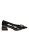 Black Patent Leather Women's Heeled Shoes A451133-Y Z - 3