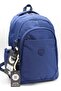 Unisex Water-Resistant Fabric School Backpack Navy Blue Color School Bag - 2