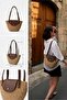 Camila Shawl Detailed Mini Straw Bag - 7