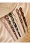 Premium Series Imported Bone Luxury Acetate Flat Bar Hairpin 19 cm - 2