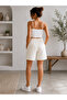 Lace-Up Modal Fabric Women's Shorts - 3