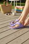 Women's Lightweight Daily Slippers with Toe Clasp – Lilac - 4