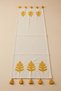 Colorful Tree Embroidered Tasseled Buldan Handmade Decorative Cotton Runner 40X130 cm - 9