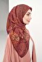 Monare Scarf Ethnic Motif Plum 90X90 - 3