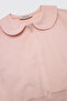 Baby Girl Zippered Pink Sweatshirt - 3