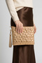 Gl-003 Star-Stitched Women's Handbag Clutch Bag Shoulder Bag Crossbody Bag Portfolio Bag Platinum - 3