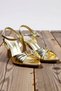 Women's Metallic Buckle Accessory Short Heeled Classic Shoes Faux Leather Comfortable Cut Daily Modern Stylish