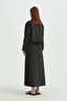 Stripe Detailed Modal Jacket - Black - 3