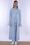 Maternity Pajama Set with Hidden Nursing Feature and Cotton Robe Effortt - Blue - 3