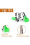 Stainless Steel Adjustable Hose Clamp Easy to Install with Easy Tightening Professional 2 Sizes 2 Colors Yellow Green - 7