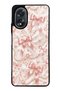 Oppo A38 Glossy Phone Case with Blush Pearl Bow Design