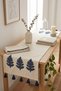 Buldan Handmade Colorful Tree Suzane Embroidered Tasseled Buldan Handmade Decorative Cotton Runner 40X130 cm - 4