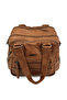 Double Handle Multi-Compartment Washed Leather Women's Crossbody Shoulder and Handbag (Medium Size) - 5