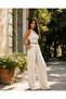 Crop Trousers Set Women's Stylish Summer Ribbed - 4