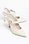 Women's Daily Classic Heels Rustic Leather Material Stiletto - 2