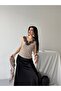 Women's Sheer Blouse with Lace Detail - 2
