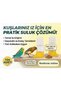 Yellow Bath Tub and Yellow Double Water Bowl 200ml for Lovebirds Canaries Finches Etc Birds - 2