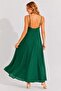 Green Strappy Casual Maxi Dress - 3