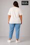 Plus Size Women's Crew Neck Slit Detailed 3Xl-6Xl Tunic T-Shirt Spr26Btsk501 - 3