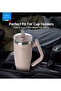 Temp Guard Vacuum Insulated Travel Mug – 180° Rotating Handle, 24H Cold & 12H Hot Retention, Leak-Proof Lids - 6