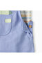 Crew Neck Short Sleeves T-shirt and Dungaree set with Dinosaur Applique - 8