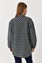 Women's Plaid Shirt Khaki - 5
