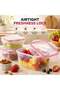vexa pro 3PCS Airtight Food Storage Containers Set Plastic Kitchen Storage Box Food Container with Lock Lid - 3