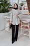 Striped Tie-Up Shirt Cream