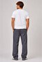 Men's Striped Waist-Tie Comfortable Cut Sweatpants - 5
