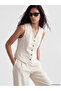 Nevavm Women's Classic Vest with Linen Blend with a Difference