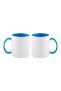 2-Piece King And Queen Printed Mug Blue/White/Black - 2