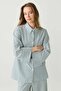 Dayjamas Striped Shirt Pants Set Green - 5