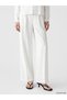 Vizyon New Season Loose Fit Linen Look Women's Pleated Trousers - 2