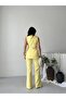 Women's Double-Breasted Belted Sleeveless Jacket and Classic Trousers Two-Piece Set - 8