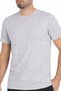 Single Jersey Closed Collar Gray Men's Undershirt 100% Cotton 3-Pack