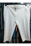 Women's Oversized White Capri Pants