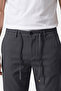 Navy Blue Slim Fit Lycra Striped Textured Elastic Waist Drawstring Men's Shorts Capri 2601743 - 2