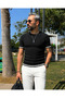 Men's Old Money Ribbed Textured Premium Knitwear T-Shirt - 2