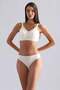 Egyptian Modal by Tencel Hera Thin Elastic 3-Piece Brazilian Panties Ecru - 3