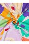 Leaf Pattern Viscose Scarf Lilac - 2