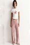 Comfortable Fit High Waist Wide-Leg Viscose Mix Women's Trousers - 5