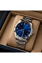 Men's Wristwatch Silver Color with Calendar Sport & Classic Gift Boxed - 3