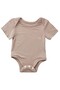 - Personalized Baby Organic Bamboo Spandex Bodysuit - Mocha_3-6M - 3