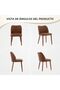 Upholstered Dining Chairs Set of 2, Modern Kitchen Chairs with Back, Fabric Side Chair with Wood Legs for Dining Room Kitchen Restaurant - Brown - 3