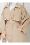 Semi-Lined Torino Fabric Oversize Trench Coat Rc3136 - 7