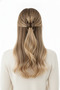 Shiny Wavy Design Brown Hair Claw Barrette Clip Women Accessory - 2