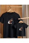 Parent-Child Combination T-Shirt Oversize 100% Cotton Single T-Shirt (for Combination, 2 or 3 Pieces Must Be Ordered)
