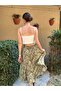 Valerie Chiffon Flared Lined Long Skirt Women's Linden Color - 6